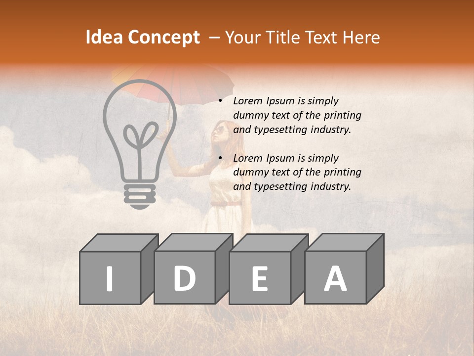 Sky Harvest Red PowerPoint Template