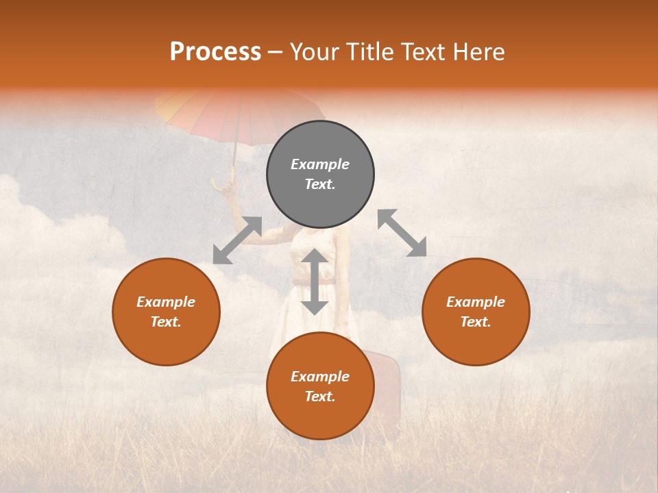 Sky Harvest Red PowerPoint Template