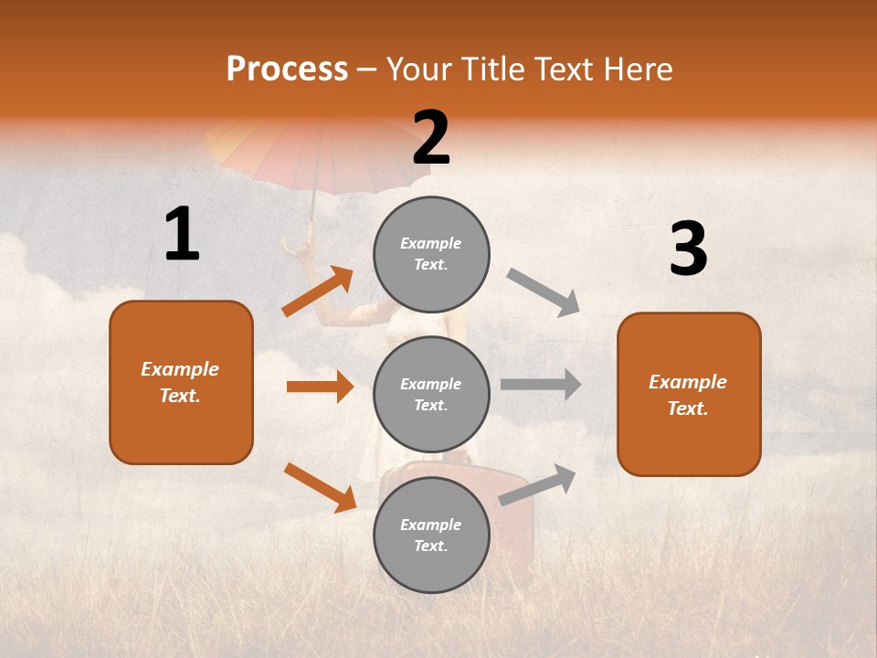 Sky Harvest Red PowerPoint Template
