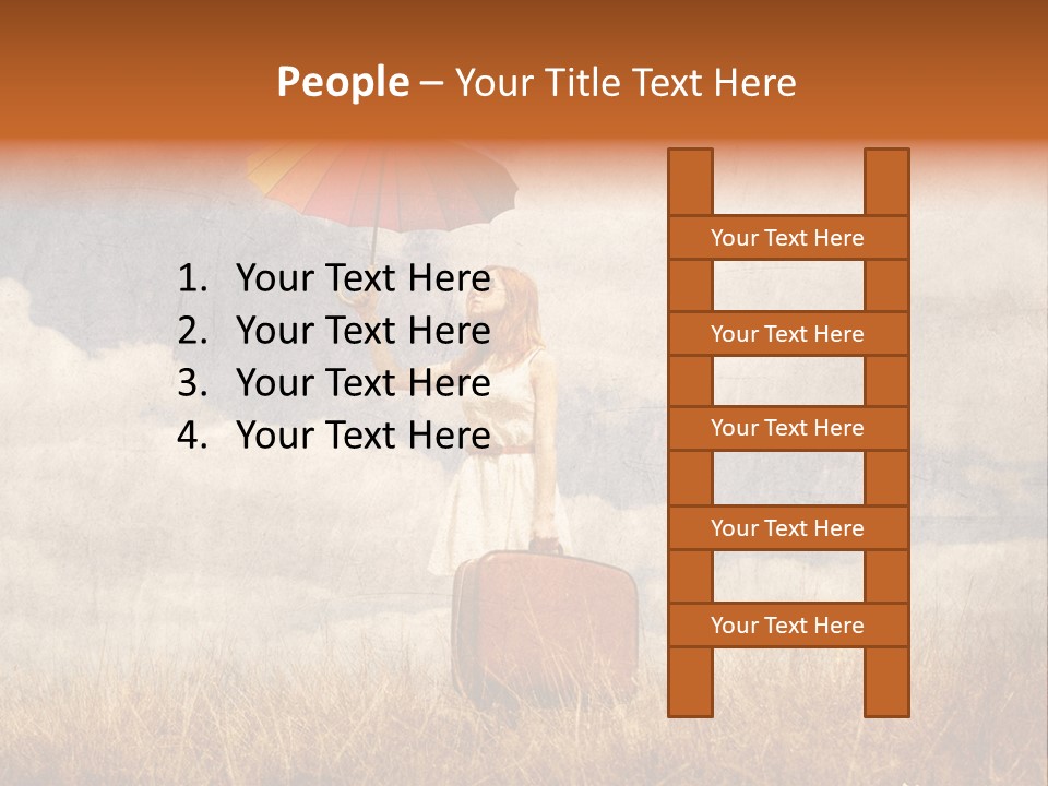 Sky Harvest Red PowerPoint Template