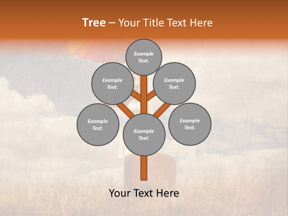 Sky Harvest Red PowerPoint Template