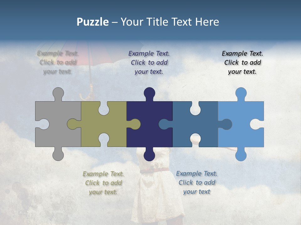 Red Female Vintage PowerPoint Template