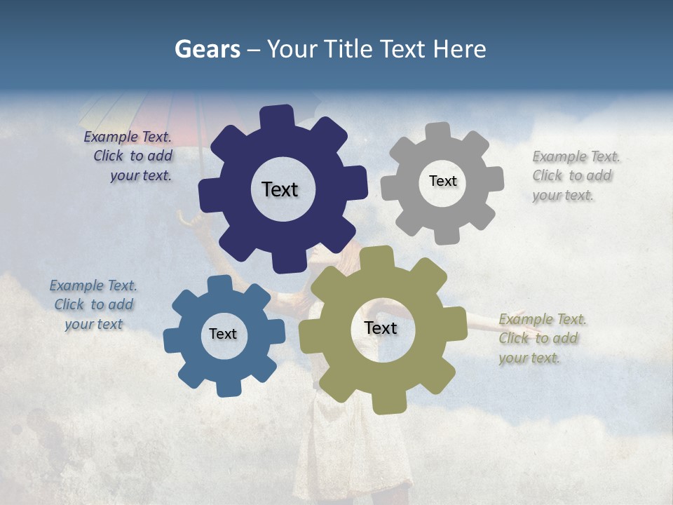 Red Female Vintage PowerPoint Template