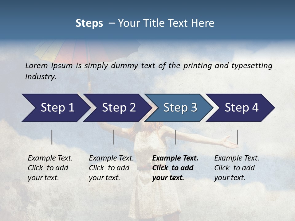 Red Female Vintage PowerPoint Template