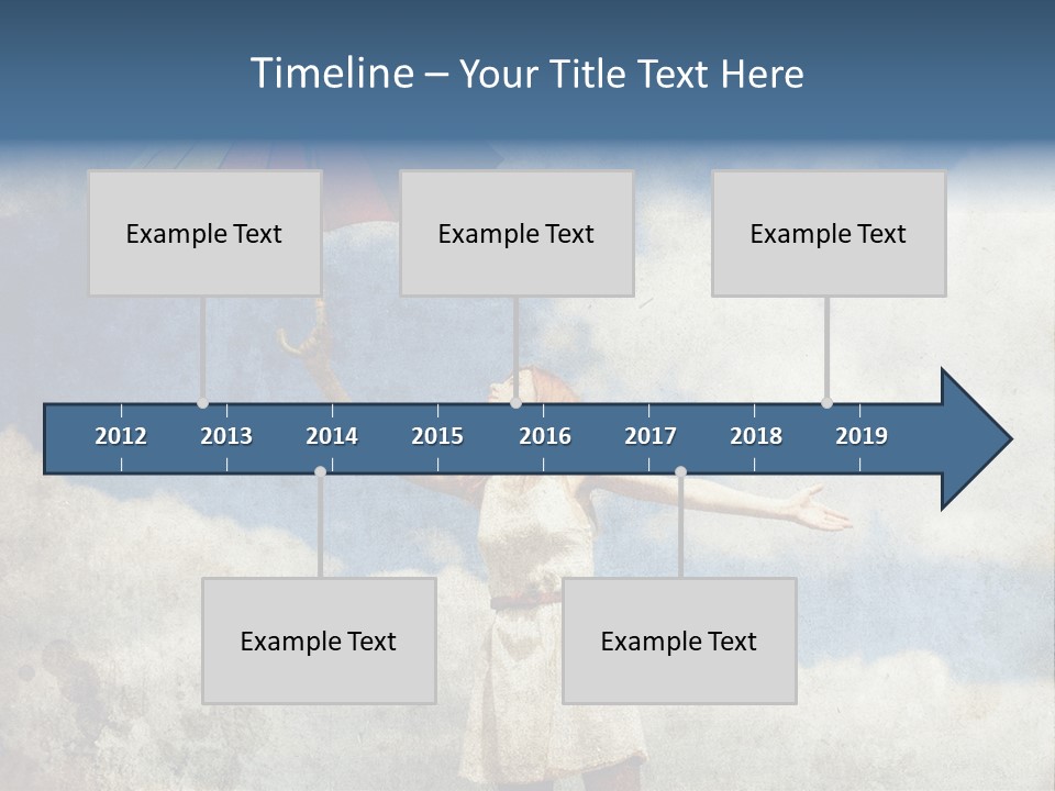 Red Female Vintage PowerPoint Template