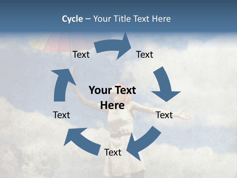 Red Female Vintage PowerPoint Template