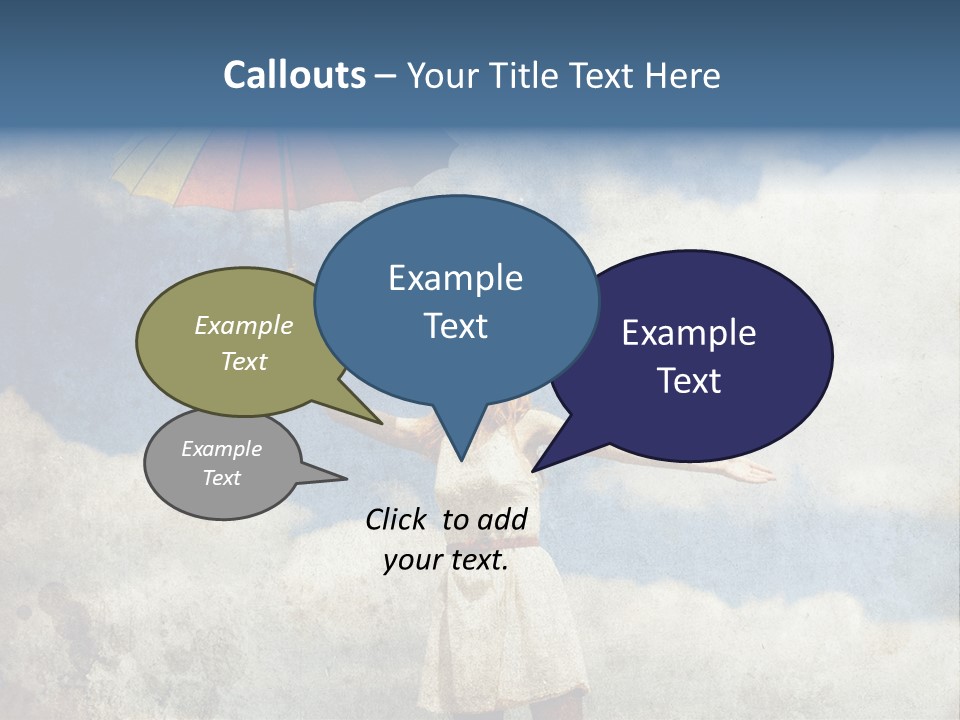 Red Female Vintage PowerPoint Template