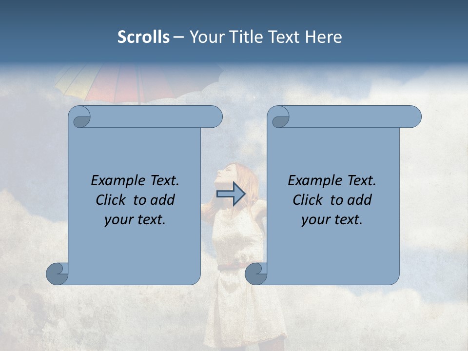 Red Female Vintage PowerPoint Template