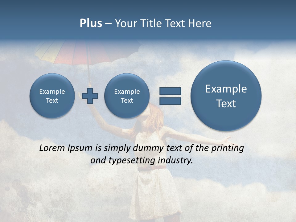 Red Female Vintage PowerPoint Template