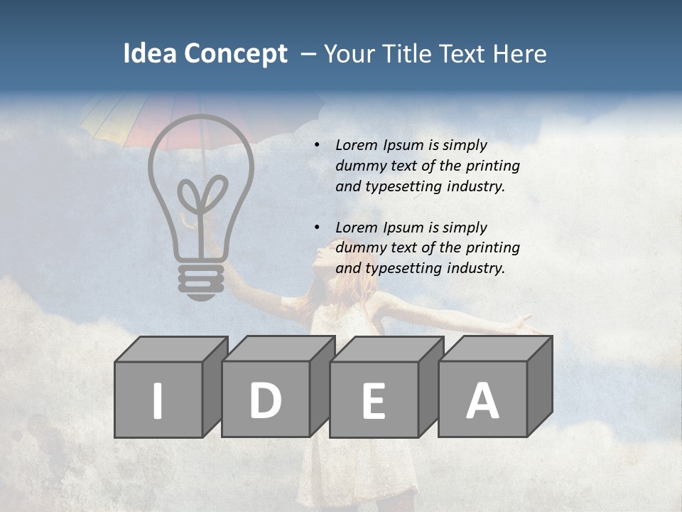 Red Female Vintage PowerPoint Template