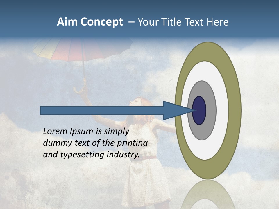 Red Female Vintage PowerPoint Template