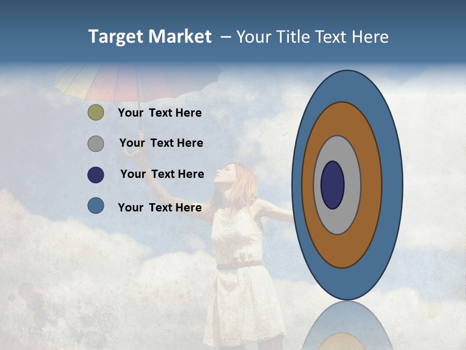 Red Female Vintage PowerPoint Template