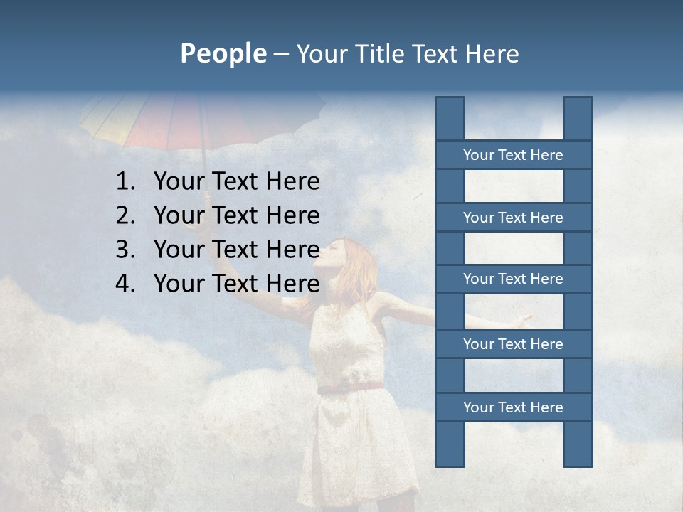 Red Female Vintage PowerPoint Template