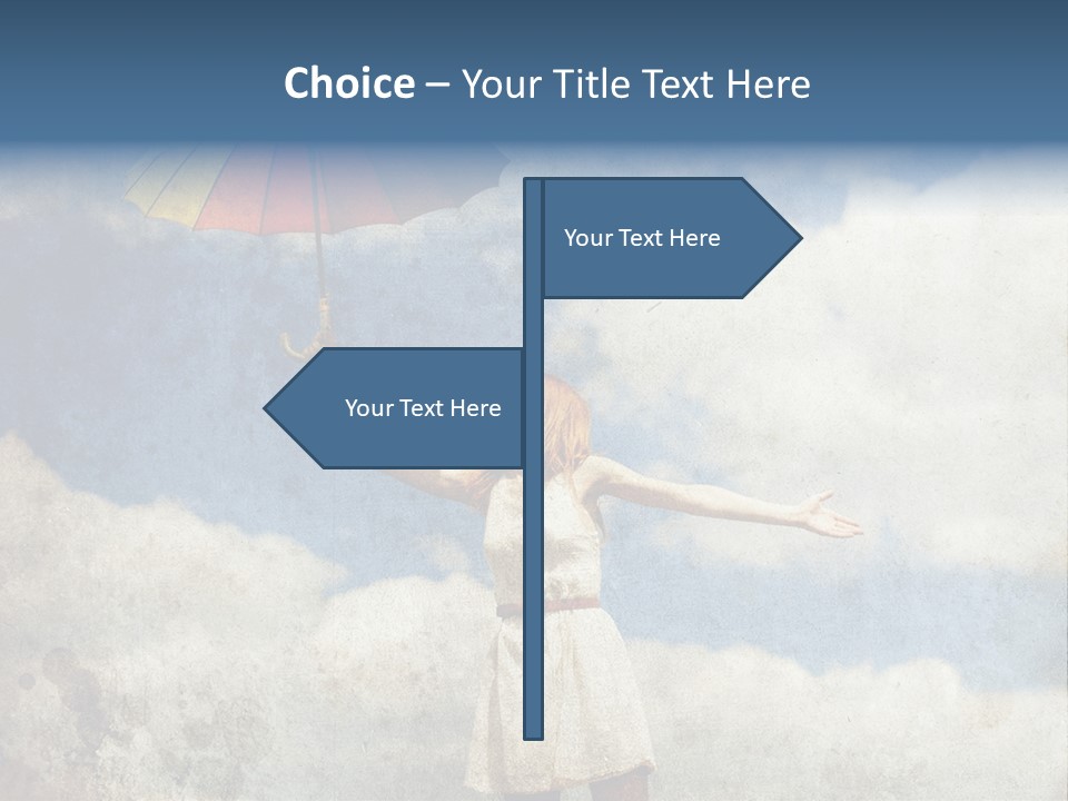 Red Female Vintage PowerPoint Template