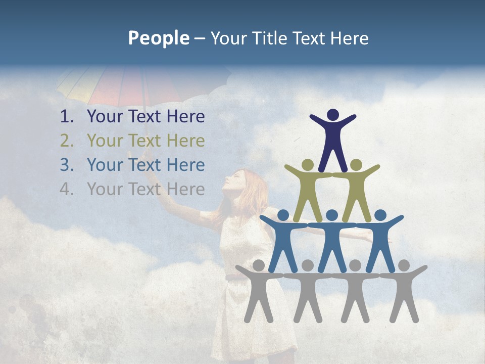 Red Female Vintage PowerPoint Template