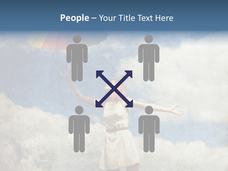 Red Female Vintage PowerPoint Template