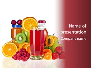 Liquid Jar Glass PowerPoint Template