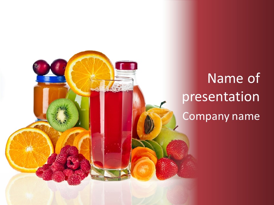 Liquid Jar Glass PowerPoint Template