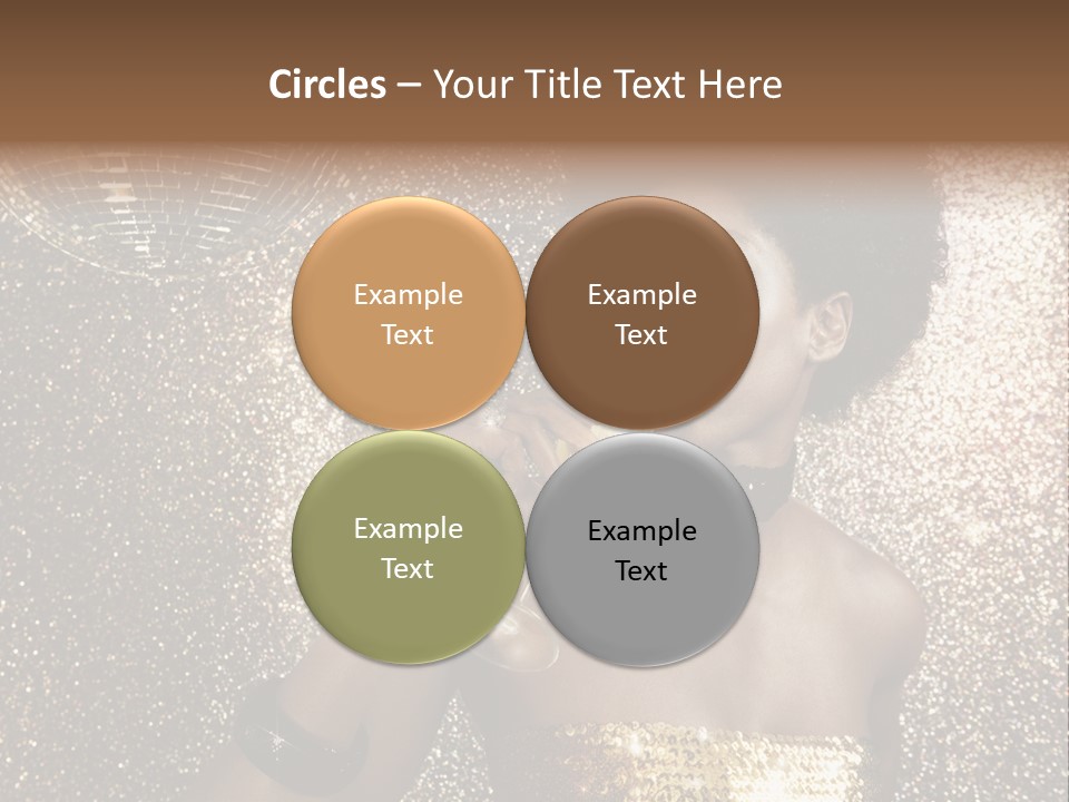 Seasonal Attractive Woman PowerPoint Template