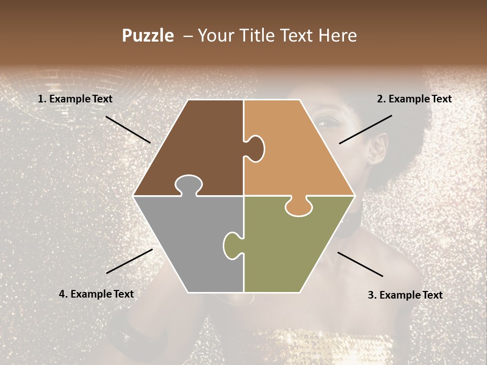 Seasonal Attractive Woman PowerPoint Template