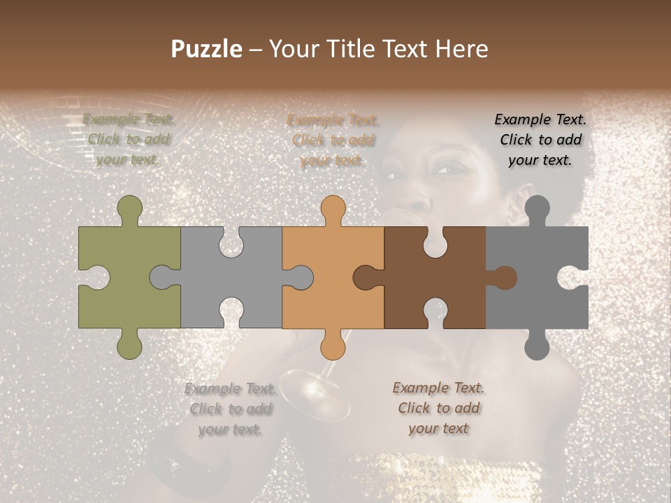 Seasonal Attractive Woman PowerPoint Template