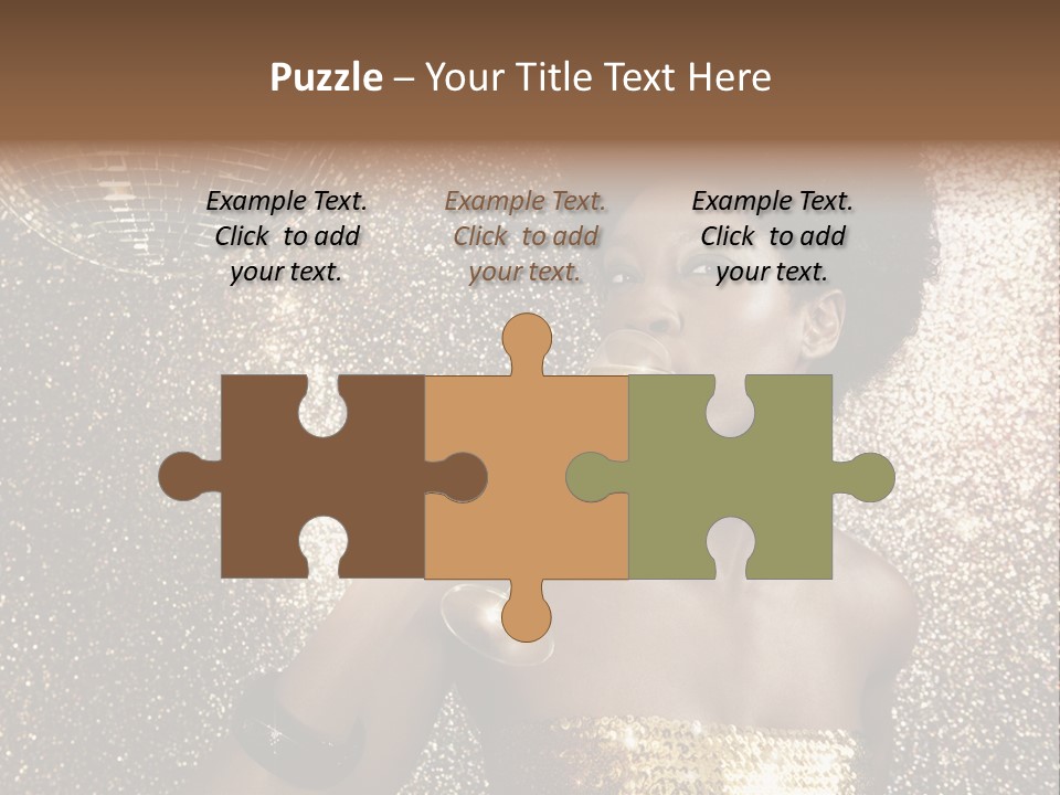 Seasonal Attractive Woman PowerPoint Template