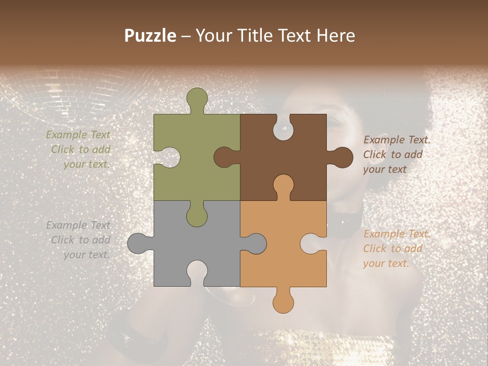 Seasonal Attractive Woman PowerPoint Template