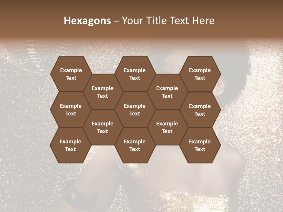 Seasonal Attractive Woman PowerPoint Template