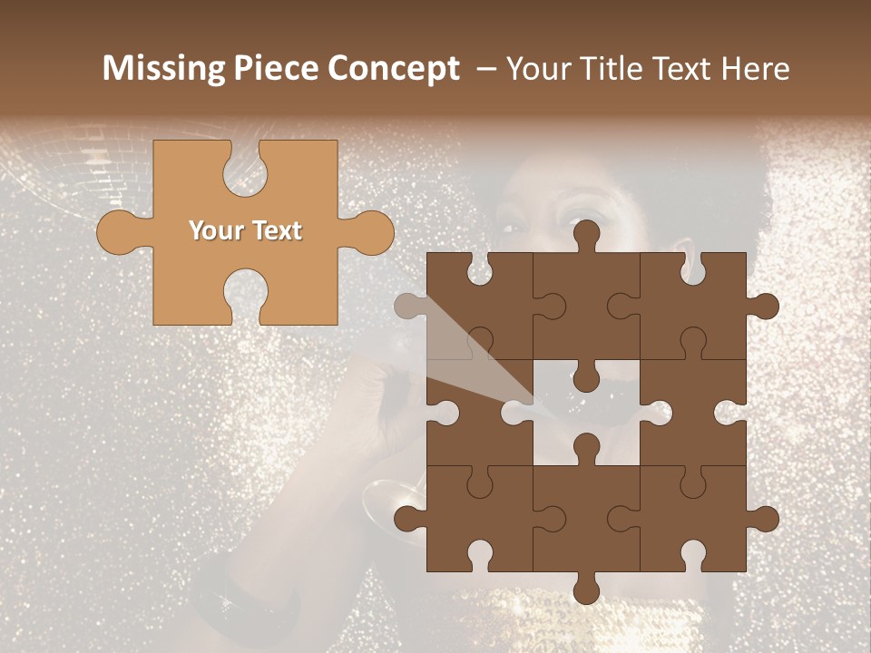 Seasonal Attractive Woman PowerPoint Template