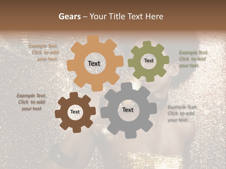 Seasonal Attractive Woman PowerPoint Template