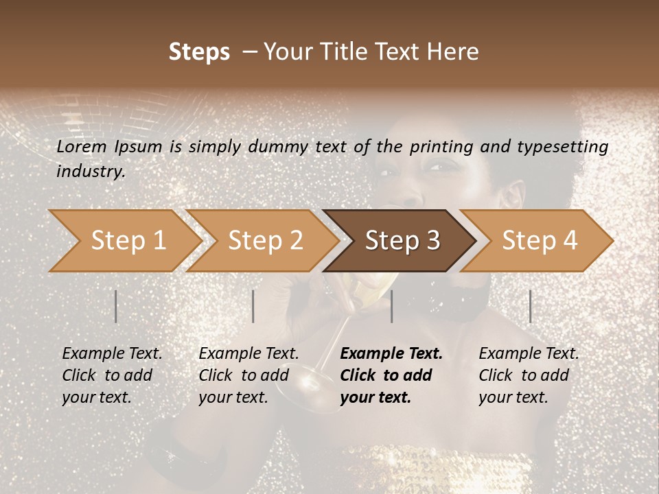 Seasonal Attractive Woman PowerPoint Template