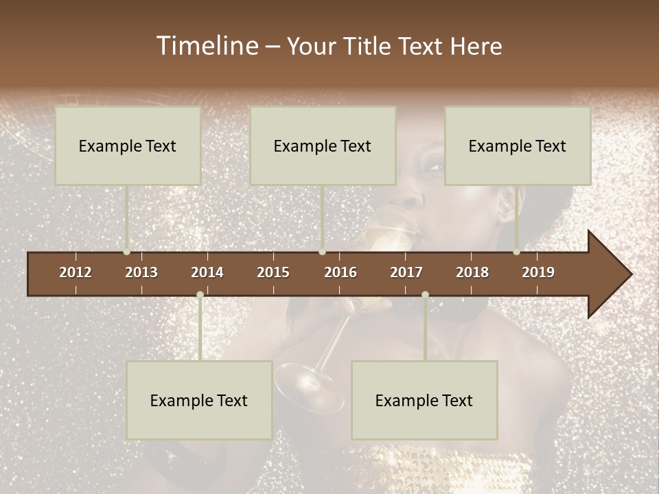Seasonal Attractive Woman PowerPoint Template