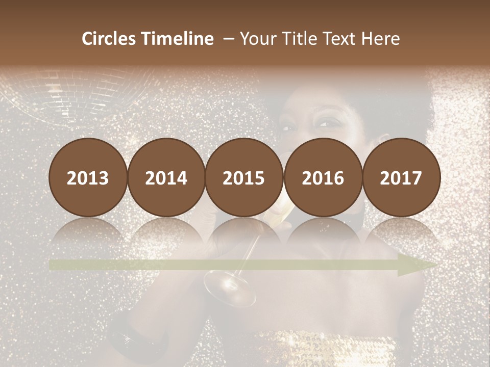 Seasonal Attractive Woman PowerPoint Template