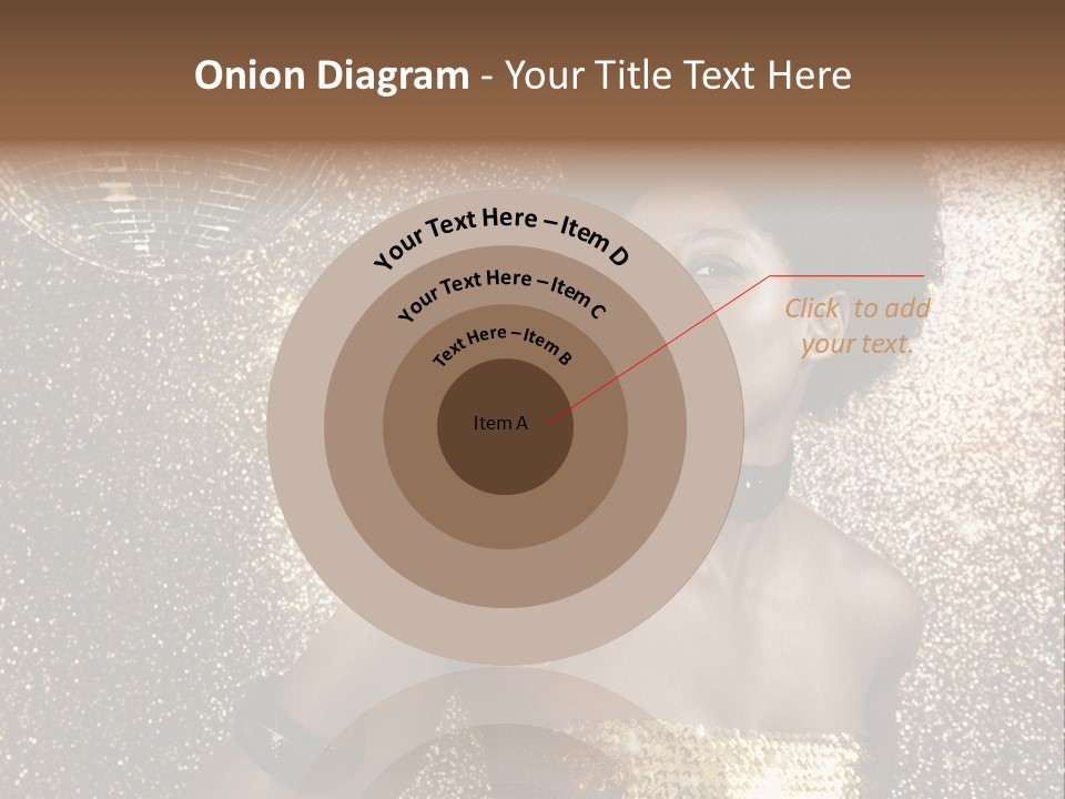 Seasonal Attractive Woman PowerPoint Template