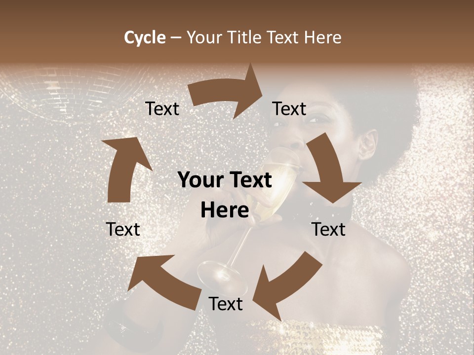 Seasonal Attractive Woman PowerPoint Template