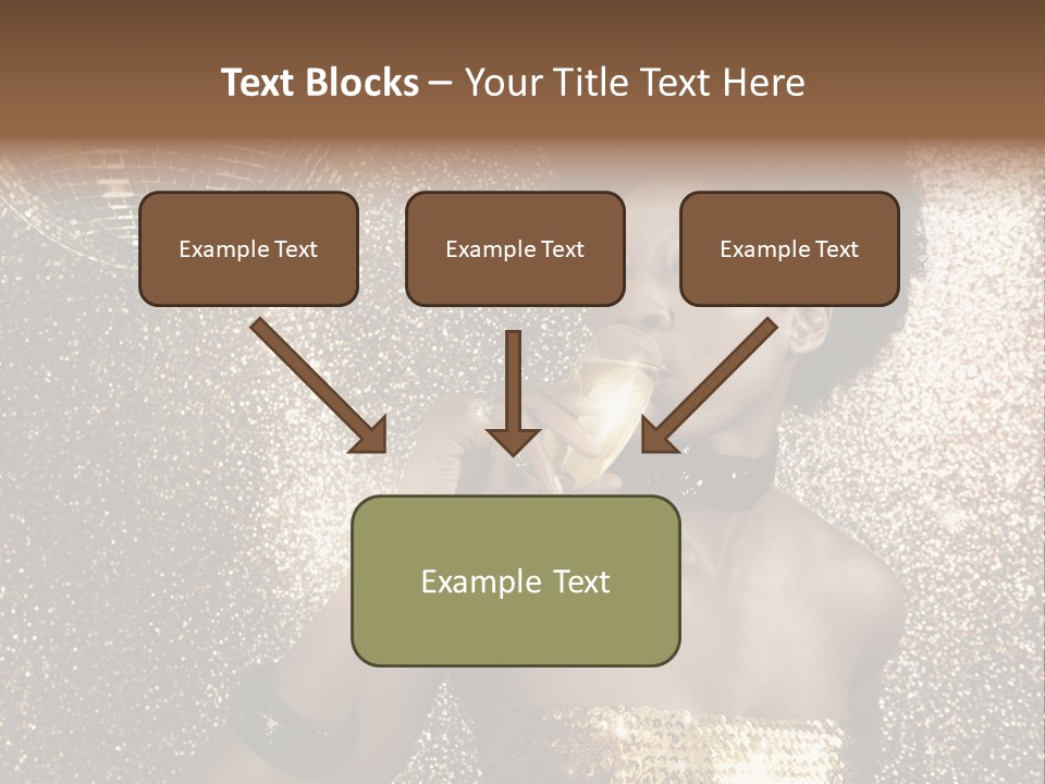 Seasonal Attractive Woman PowerPoint Template