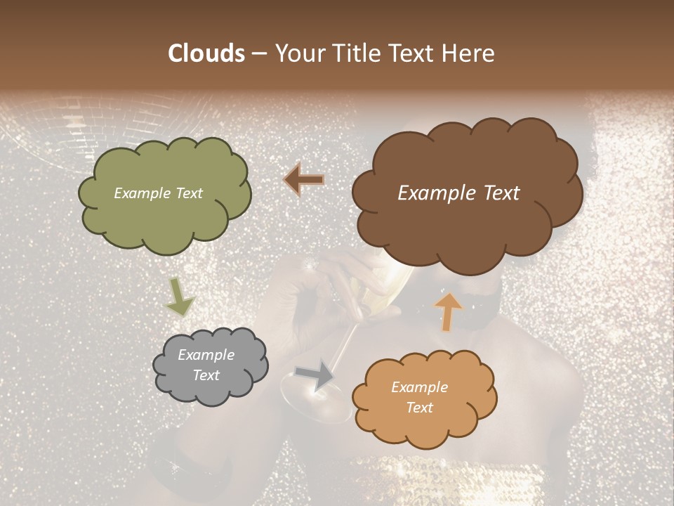 Seasonal Attractive Woman PowerPoint Template