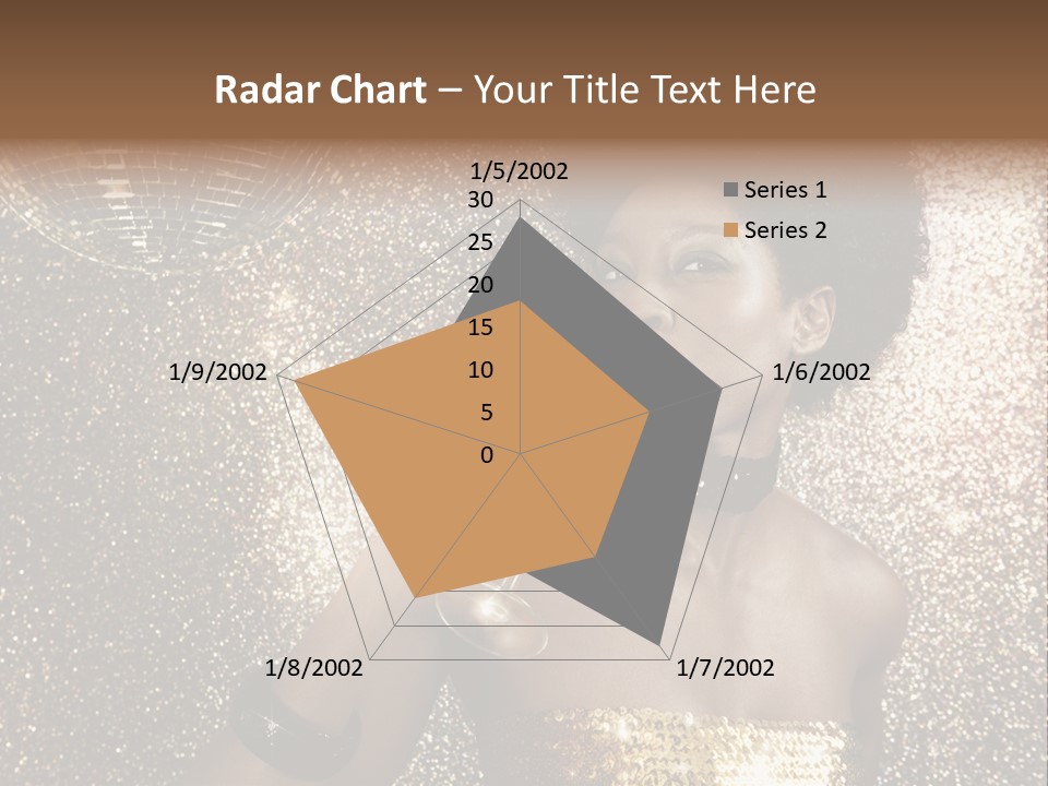 Seasonal Attractive Woman PowerPoint Template