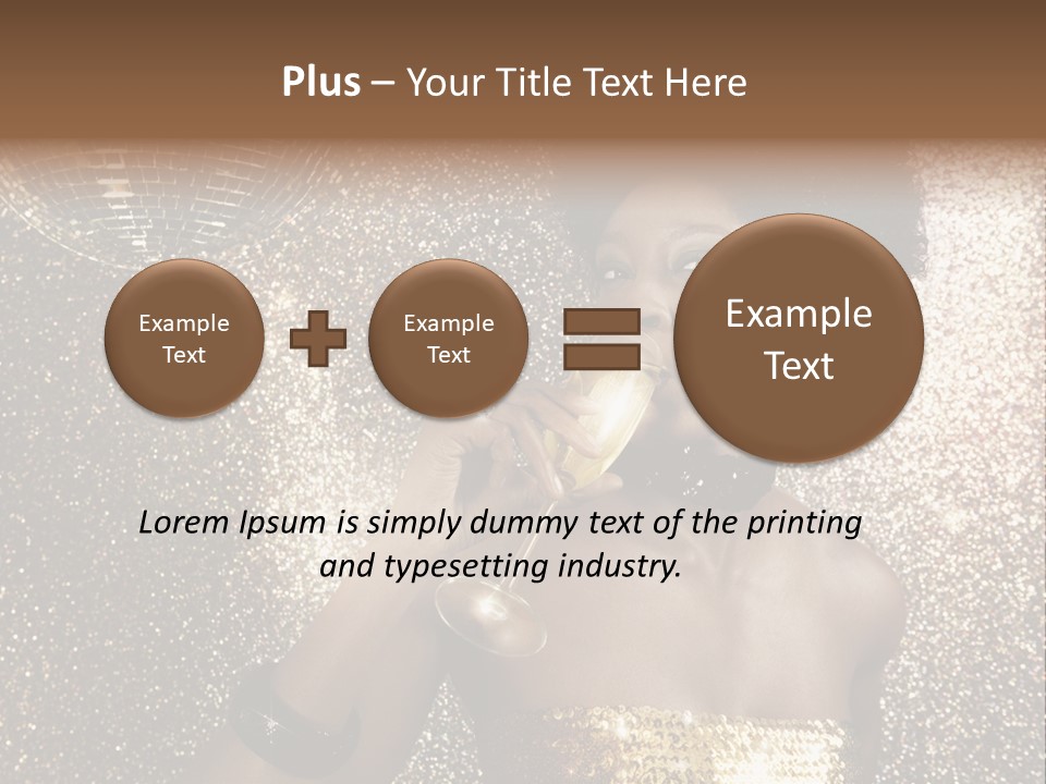 Seasonal Attractive Woman PowerPoint Template