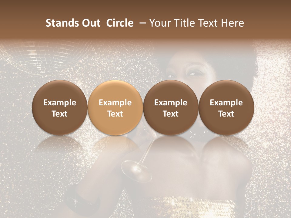 Seasonal Attractive Woman PowerPoint Template