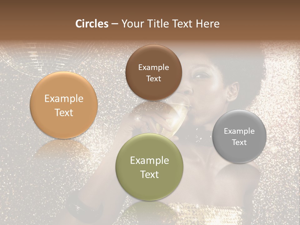 Seasonal Attractive Woman PowerPoint Template