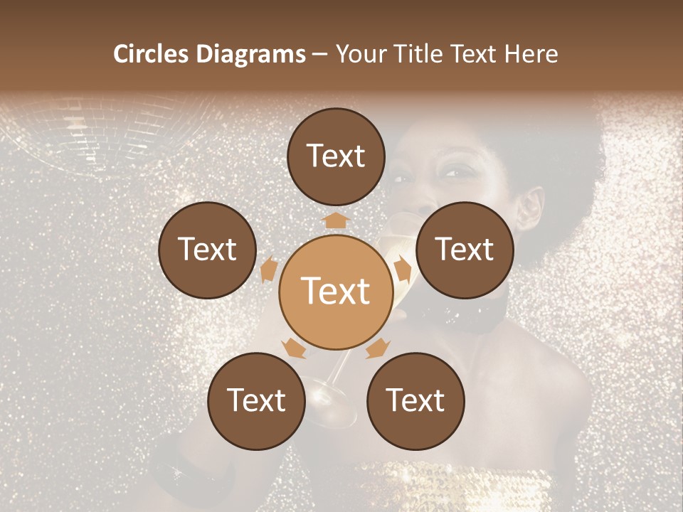 Seasonal Attractive Woman PowerPoint Template