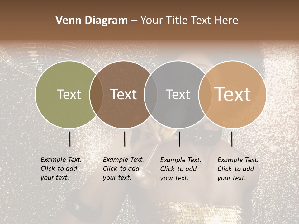 Seasonal Attractive Woman PowerPoint Template