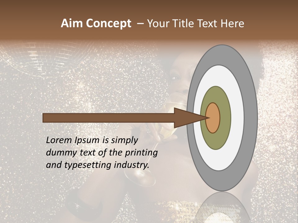 Seasonal Attractive Woman PowerPoint Template