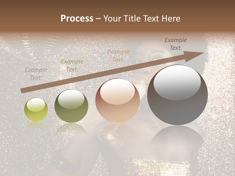 Seasonal Attractive Woman PowerPoint Template