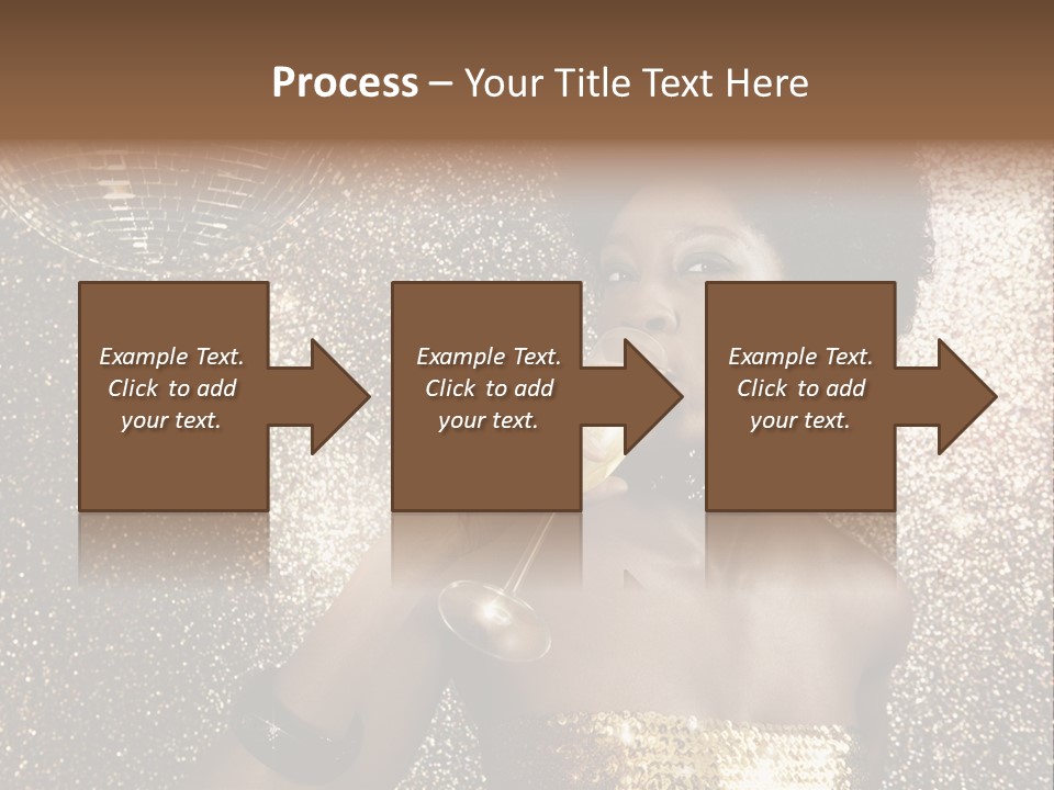 Seasonal Attractive Woman PowerPoint Template