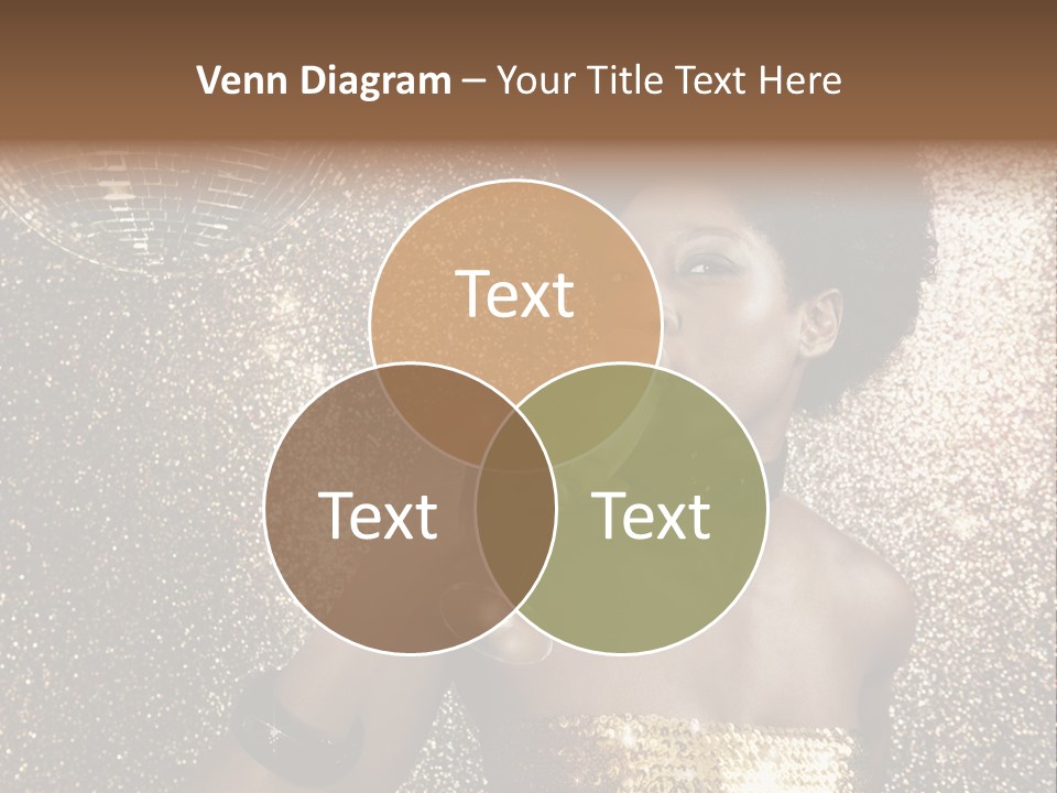 Seasonal Attractive Woman PowerPoint Template