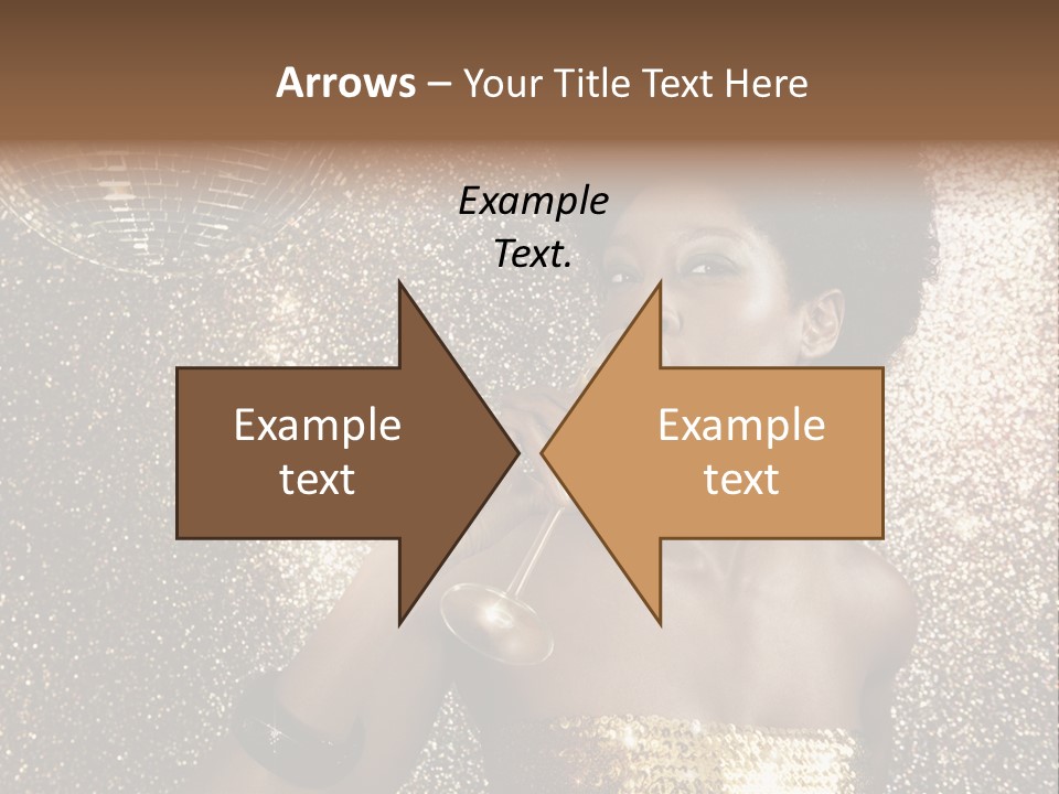 Seasonal Attractive Woman PowerPoint Template