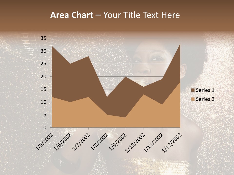 Seasonal Attractive Woman PowerPoint Template