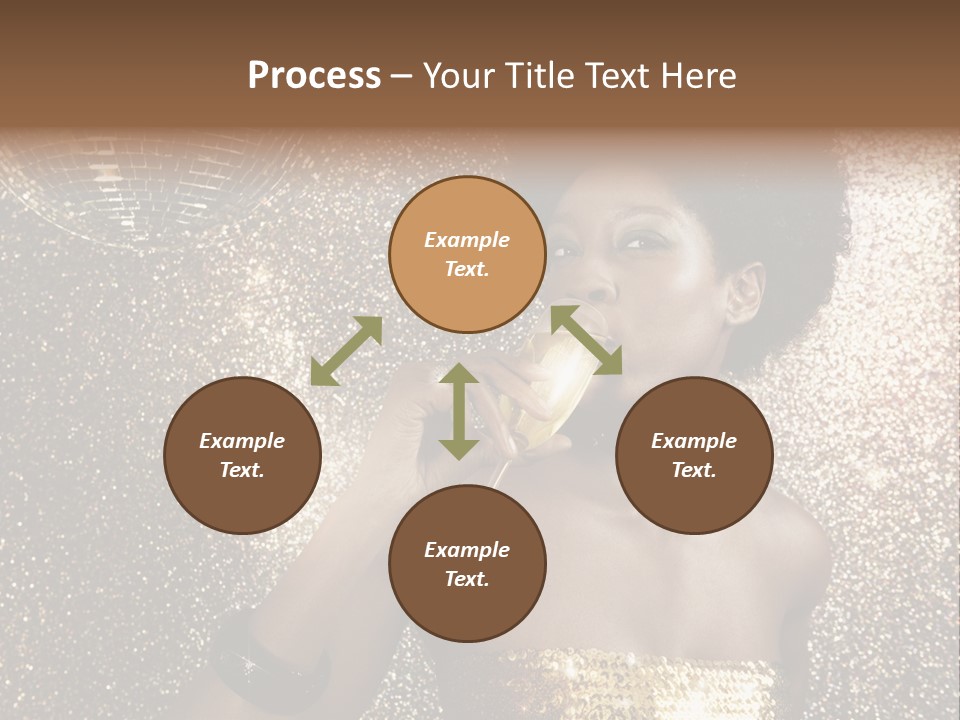 Seasonal Attractive Woman PowerPoint Template